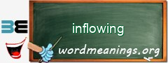 WordMeaning blackboard for inflowing